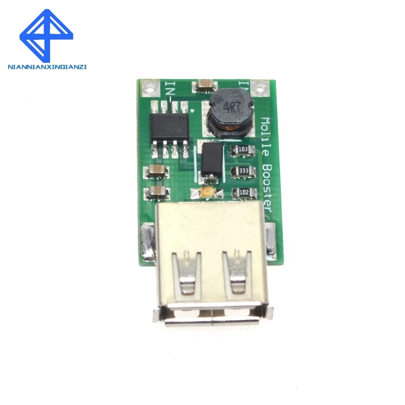 5 unids/lote de cargador de salida USB de CC 3V a 5V, módulo de potencia de aumento, Mini convertidor de refuerzo de DC-DC - imagen 2