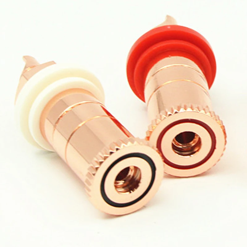 Altavoz de audio Hifi, enchufe de cobre, conector de altavoz de audio hifi, terminal amplificador, encuadernación, conector de enchufe tipo banana - imagen 5