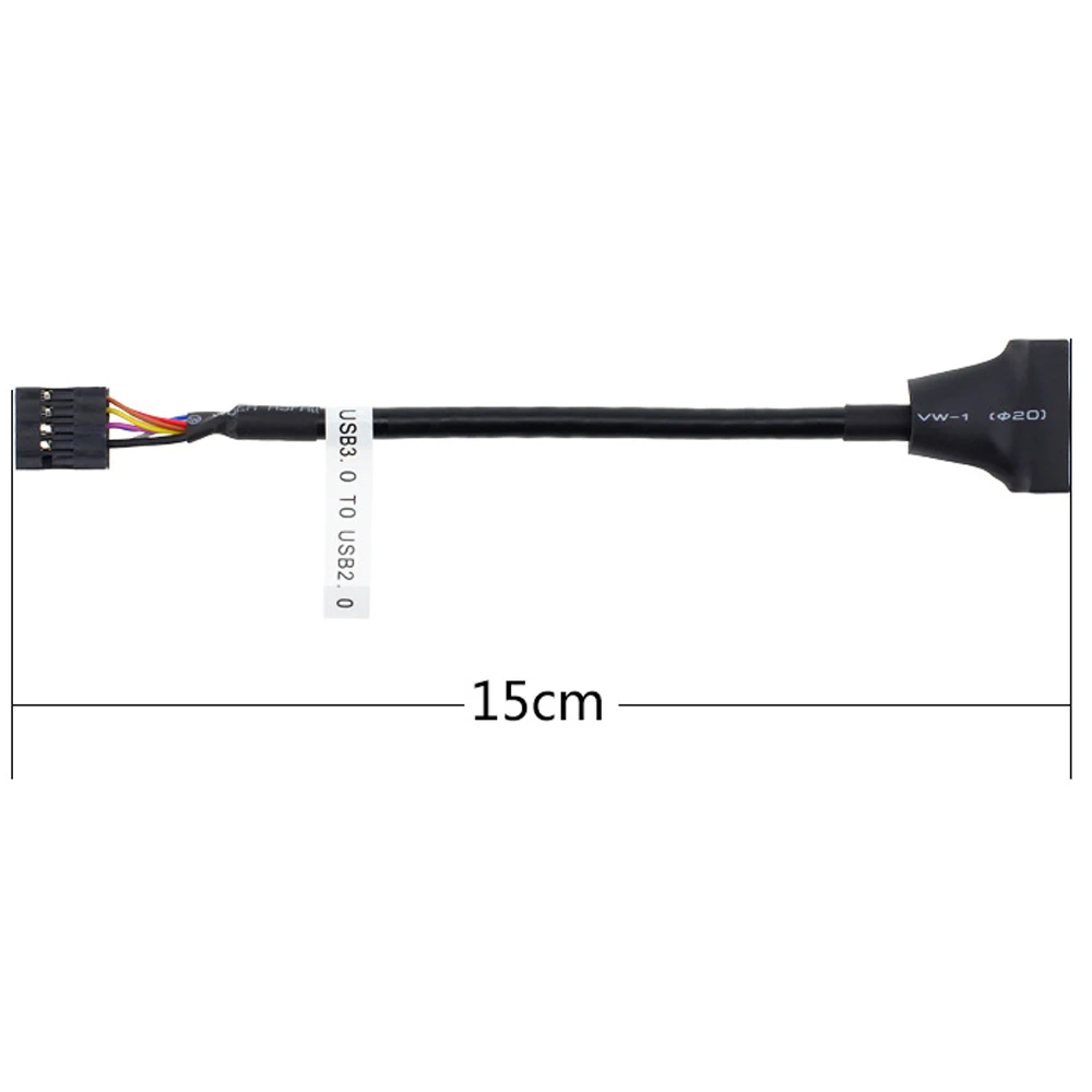 Cabecera USB 3.0 hembra 19 contactos adaptador a macho 9 pines