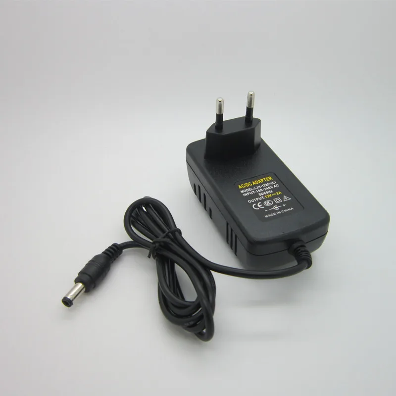 Adaptador Fuente Alimentación 12V 2A para Tiras LED CCTV