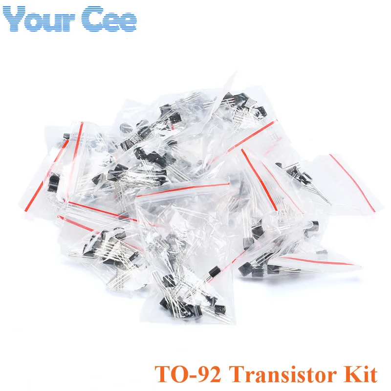 Kit surtido de transistores TO-92, 160 Uds., para S9011 S9012 S9013 S9014 S9018 A1015 C1815 A42 S8550 2N3906 2N3904 16 tipos * 10 Uds.