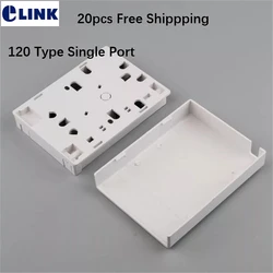 Caja de distribución de fibra óptica ABS de 1 puerto