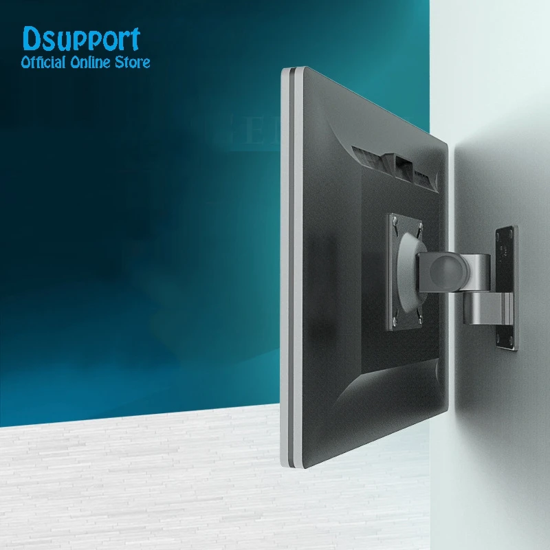 Soporte para monitor LED LCD de movimiento completo de 360 grados, aleación de aluminio, soporte de montaje en pared para TV, brazo de carga de 15 kg. - imagen 5