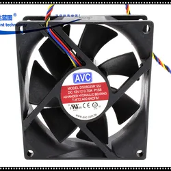 Ventilador AVC 80mm PWM 4 pines 12V para PC