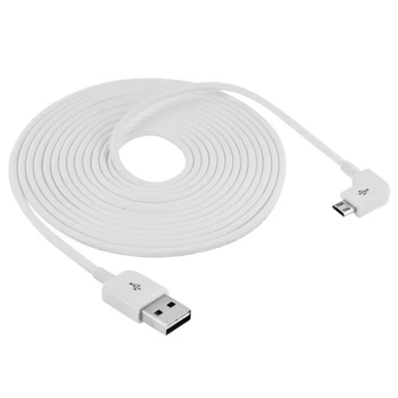 Cable Micro USB corto de 90 grados, carga rápida de esquina 3A, USB a cargador de ángulo Microusb, sincronización de datos, Cable de carga rápida, 20cm, 1m - imagen 2