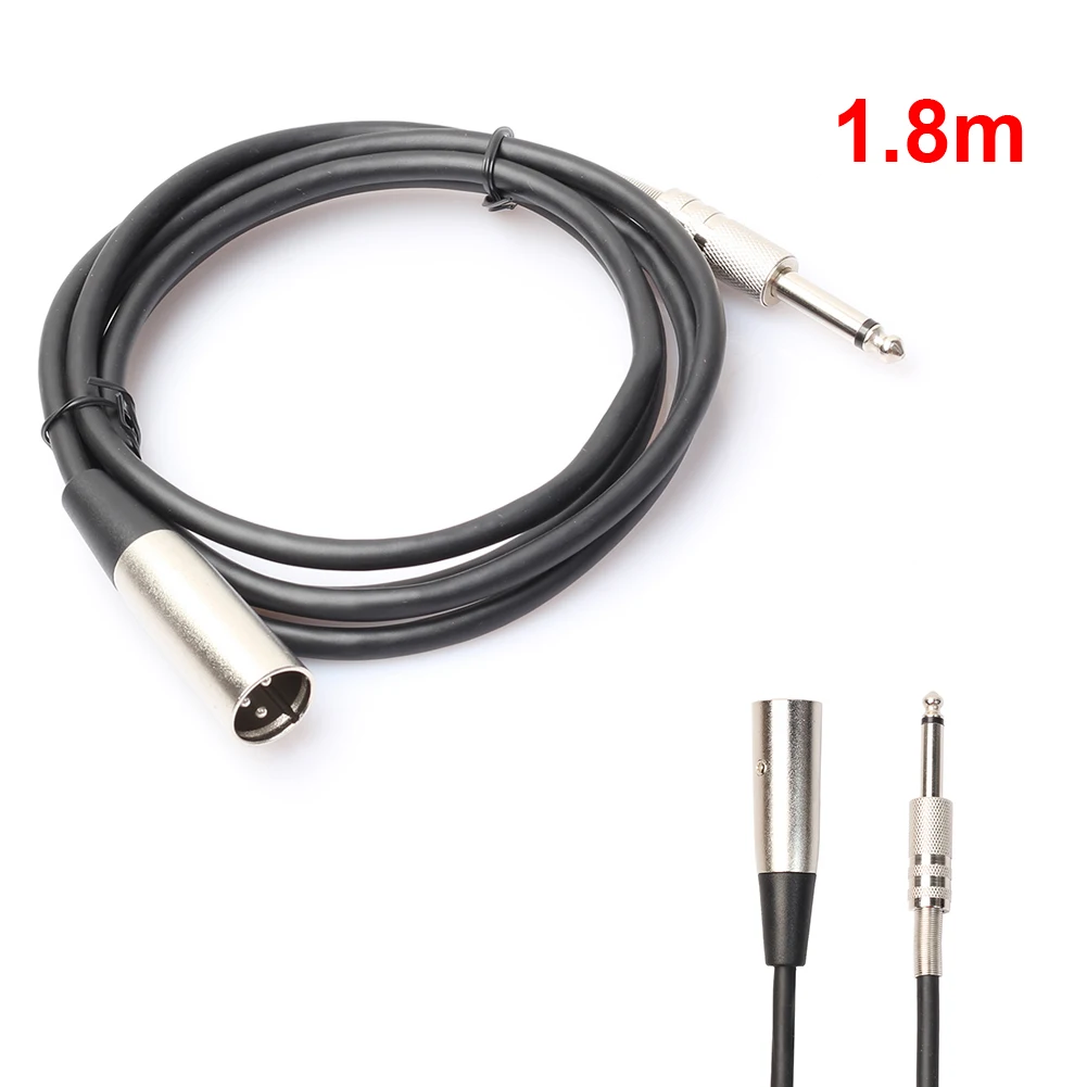 Cable Audio XLR Macho 3 Pines a Jack 6,35 mm – Negro - imagen 3
