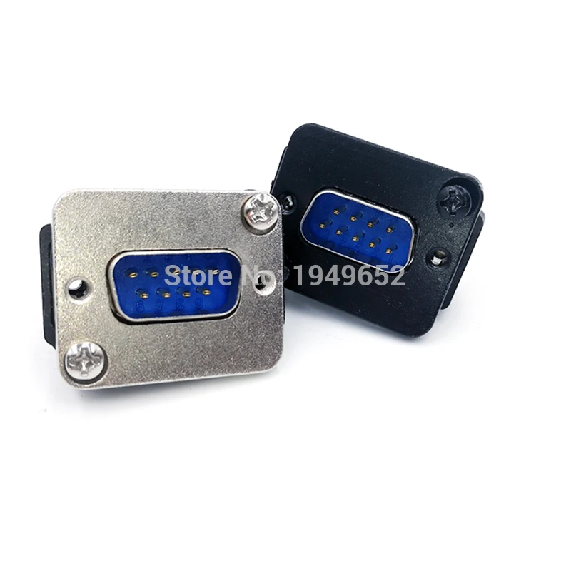 Conector de cable de datos DB9, enchufe VGA, montaje de Panel, conector tipo D, puerto de 9 pines, adaptador macho hembra DP9