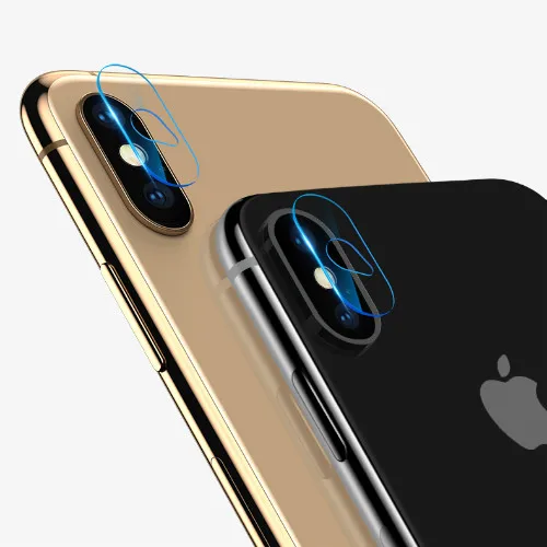 Lente de cámara trasera transparente, película protectora de vidrio templado para iPhone XS Max X XR 8 7 6 6S Plus, 2 unidades - imagen 3