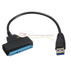 Adaptador USB 3.0 a SATA 22 Pines para Discos Duros y SSD 2,5"