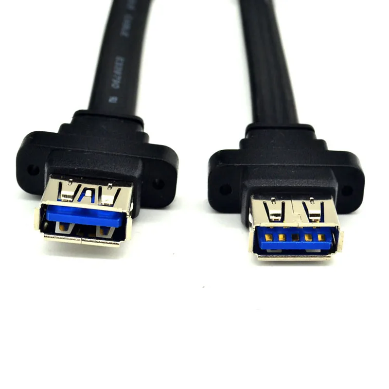Cable USB 3,0 para ordenador de escritorio, Conector de extensión con Panel de tornillo, macho a hembra, 3,0, 19Pin - imagen 5