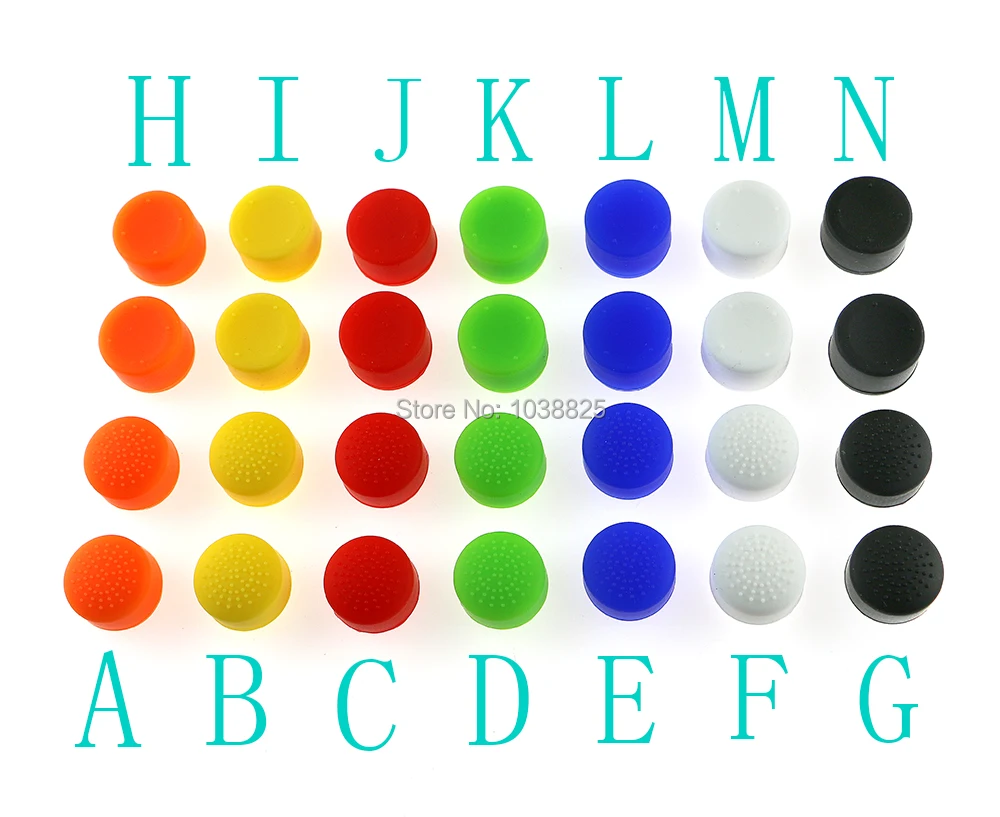 120 unids/lote de agarres analógicos de silicona, Thumb Stick, tapa, cubierta de piel, altura, para mando de PS4 - imagen 2