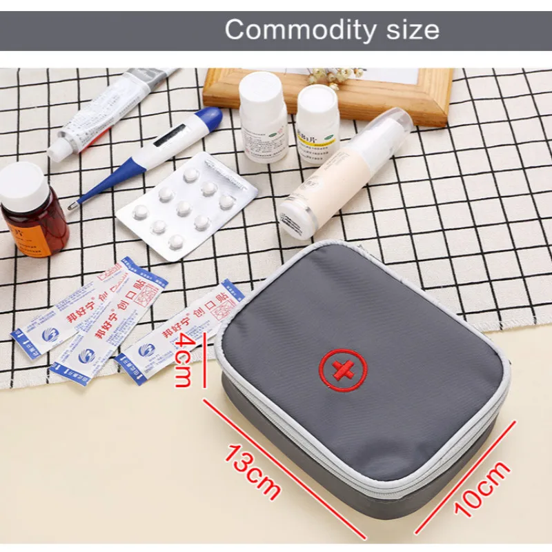 Mini bolsa de botiquín de primeros auxilios al aire libre, paquete de medicina portátil de viaje, Kit de emergencia, bolsas de almacenamiento de píldoras, organizador pequeño - imagen 5