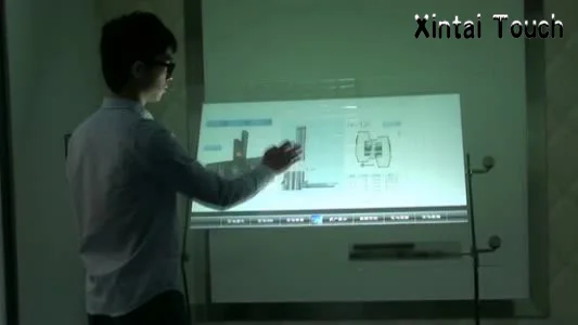 ¡Envío gratis! Película de lámina táctil interactiva de 32 pulgadas y 20 puntos reales a través de la ventana de vidrio - imagen 5