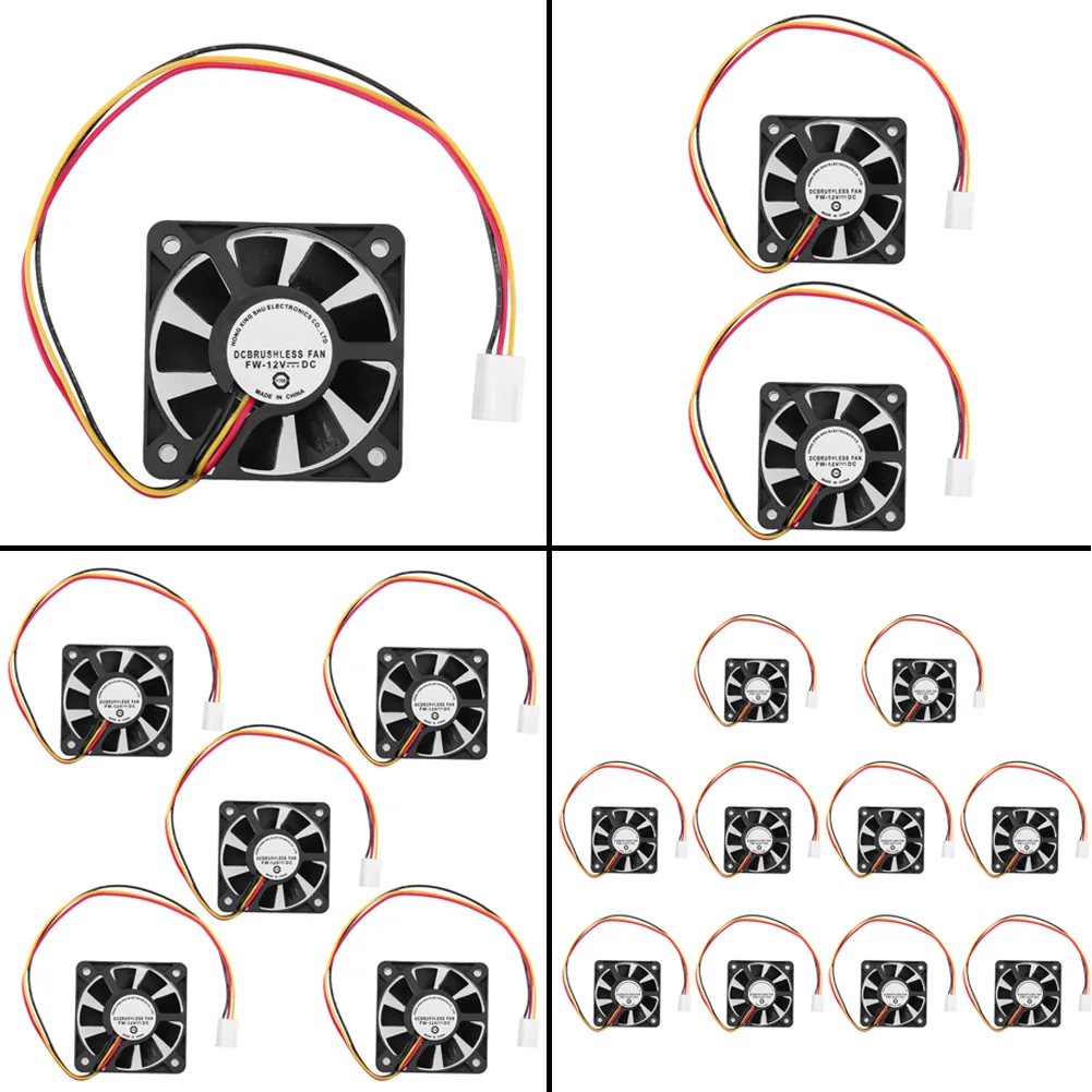 Ventilador PC 5cm 12V Brushless Refrigeración Silencioso - imagen 3