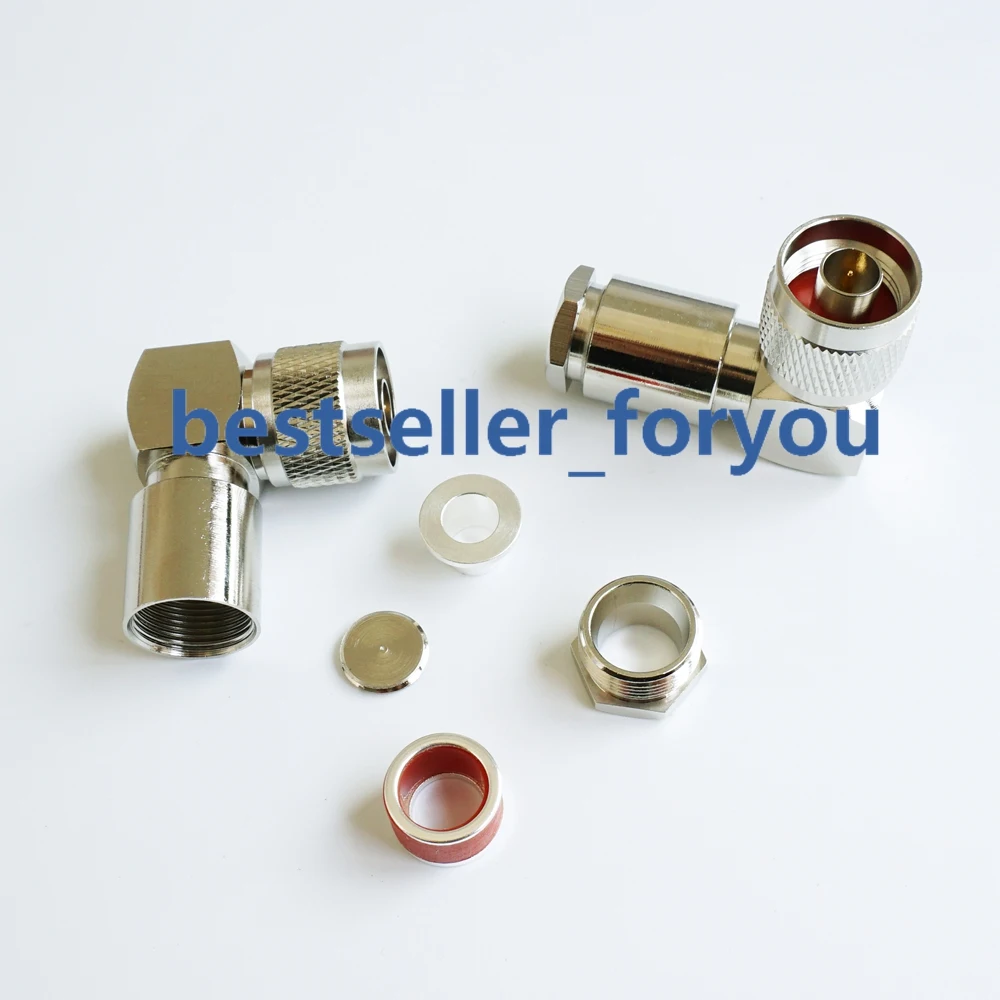 Conector N abrazadera macho RG8 LMR400 RG213 RG165 RG393 cable de ángulo recto RA - imagen 5