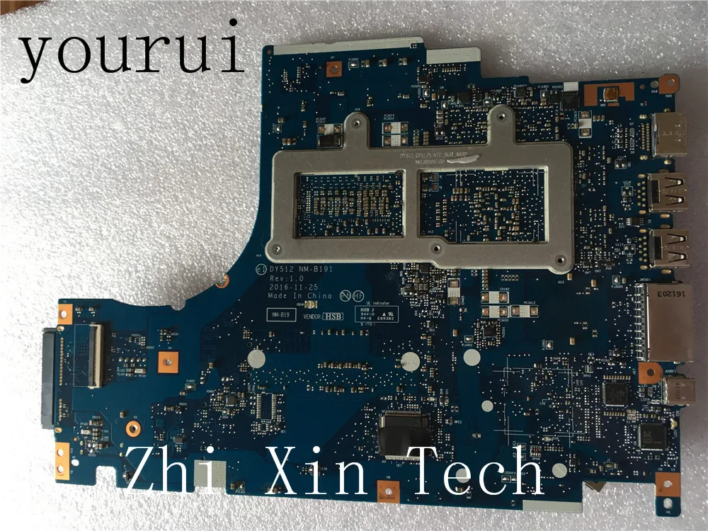 Yourui-placa base para portátil Lenovo Y520, Y520-15IKBN, con SR32S, R720-15IKBN, CPU, DY512, i5-7300HQ, GTX1050, prueba completa - imagen 4