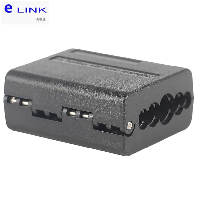 Un dispositivo electrónico negro con un logotipo blanco