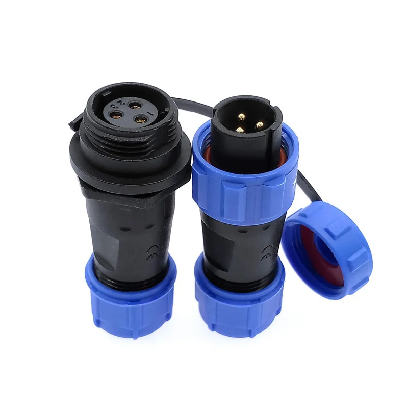 Conector SP13 IP68 Estanco – 2 a 7 Pines Resistant Agua Polvo - imagen 5
