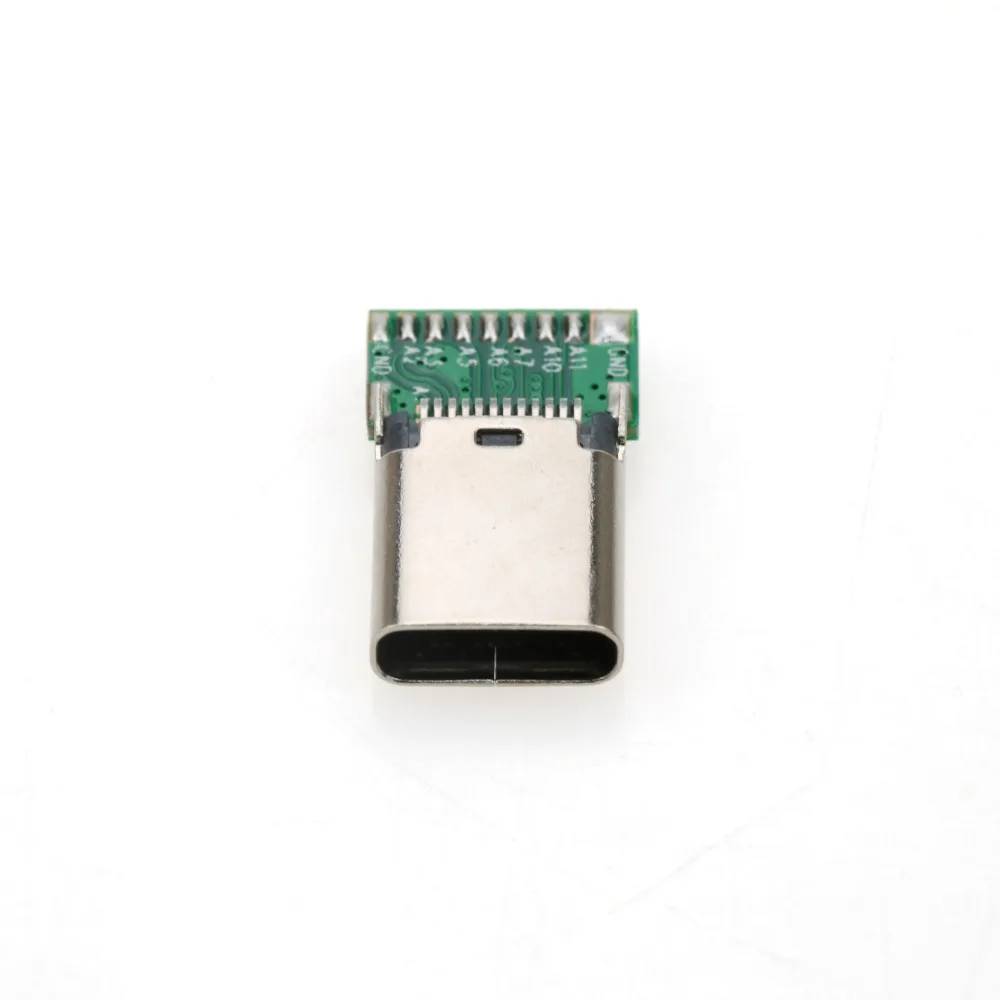 YuXi-conector de datos Micro USB 3,1 tipo C, conector hembra de 24 pines con placa PCB, 1 piezas - imagen 2