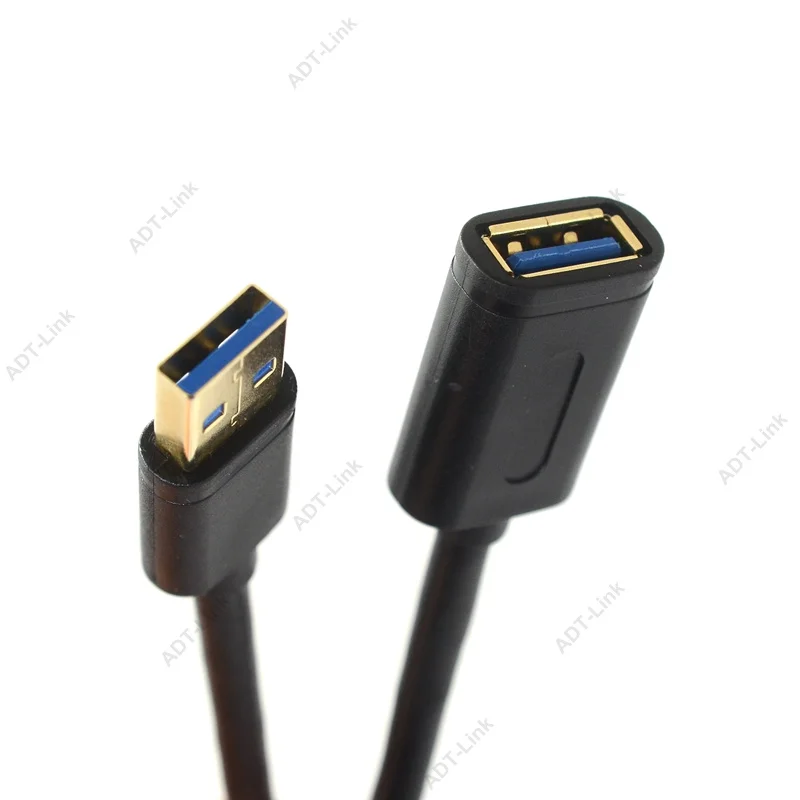 Cable de extensión USB 3,0 de alta velocidad, cable extensor macho a hembra de 30cm/1m/1,8m para sincronización de datos y transferencia de carga