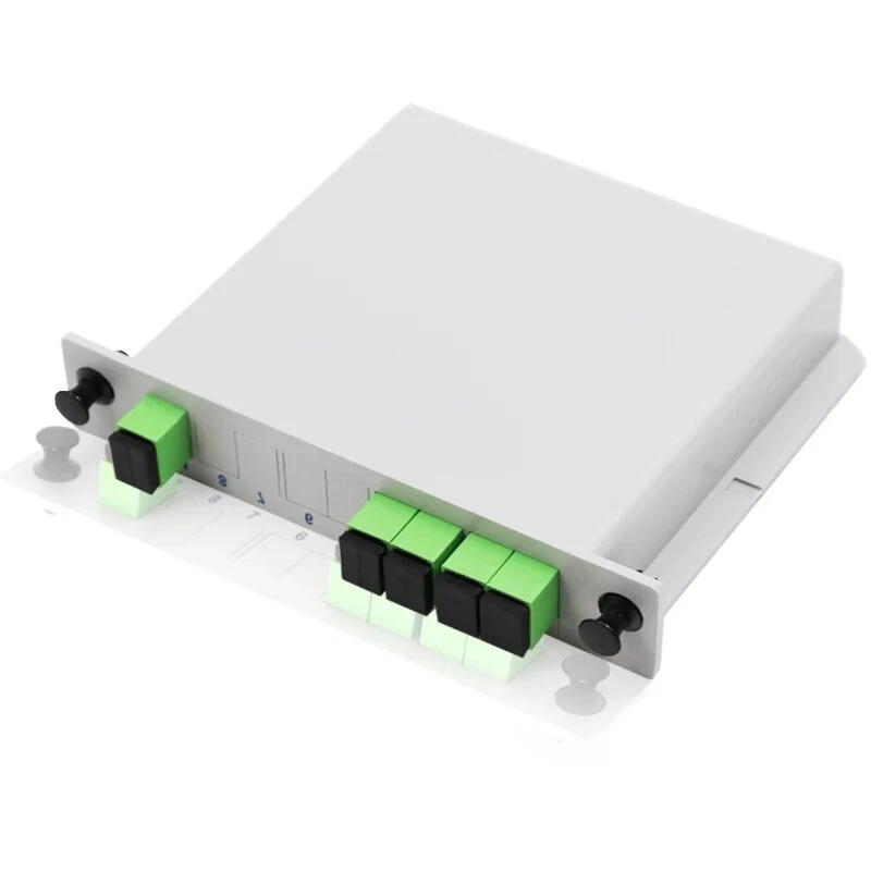Divisor de fibra 1x4 LGX box GEPON FTTH SM SC/APC acoplador óptico PLC 1*4 divisor de Cassette GPON ELINK longitud de onda Plana 10 Uds - imagen 4