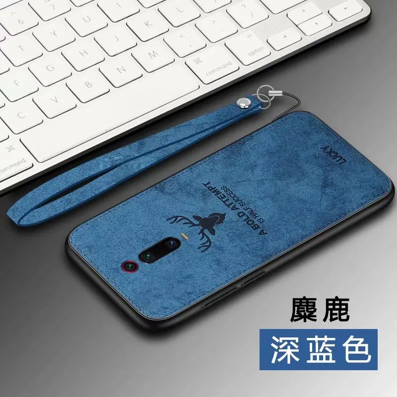 Funda de silicona suave de lujo para Xiaomi Mi 9T Pro + tela dura, carcasa trasera protectora de gato ciervo para xiaomi mi 9t mi9t