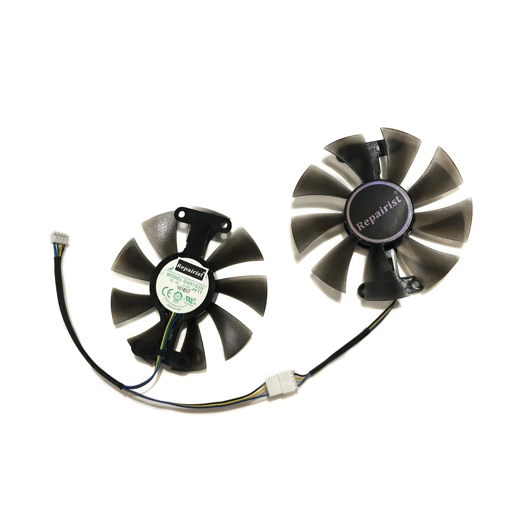 Ventilador de refrigeración GPU, enfriador de gráficos, 2 unids/set, GA91S2H, reemplazar GA91B2U, para PowerColor Red Dragon RX480 RX580 RX470 RX 480 470 580