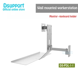 Soporte Giratorio Pared Monitor Teclado Estacion Trabajo