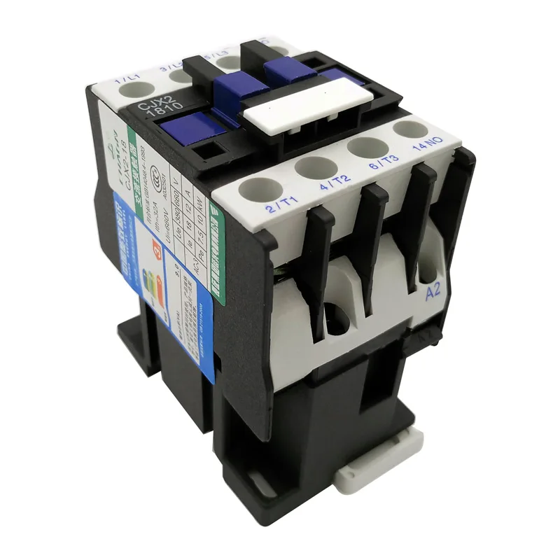 Contactor AC 220V CJX2-1810 24VAC 1 Fase 380VAC 3 Fases CJX2-1801 - Vista principal del producto
