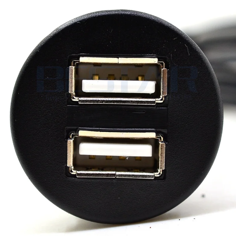 2 puertos Dual USB 2,0 USB 3,0 macho a hembra AUX montaje empotrado Cable de extensión de montaje en coche para camión barco motocicleta Panel de salpicadero - imagen 4