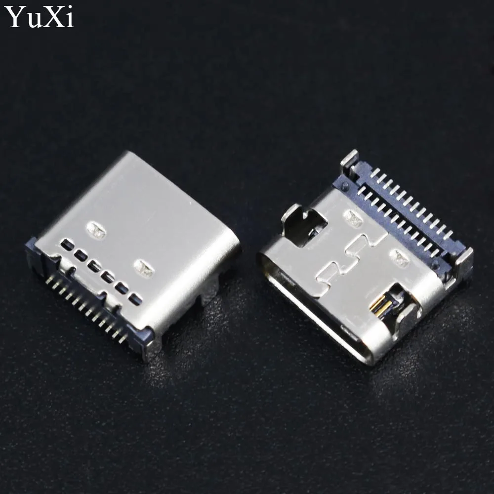 YuXi-interfaz de datos de alta velocidad, Conector micro 3,1 usb DIY de 24 Pines, USB-C, USB 3,1, tipo C, tipo SMT, 1 ud.