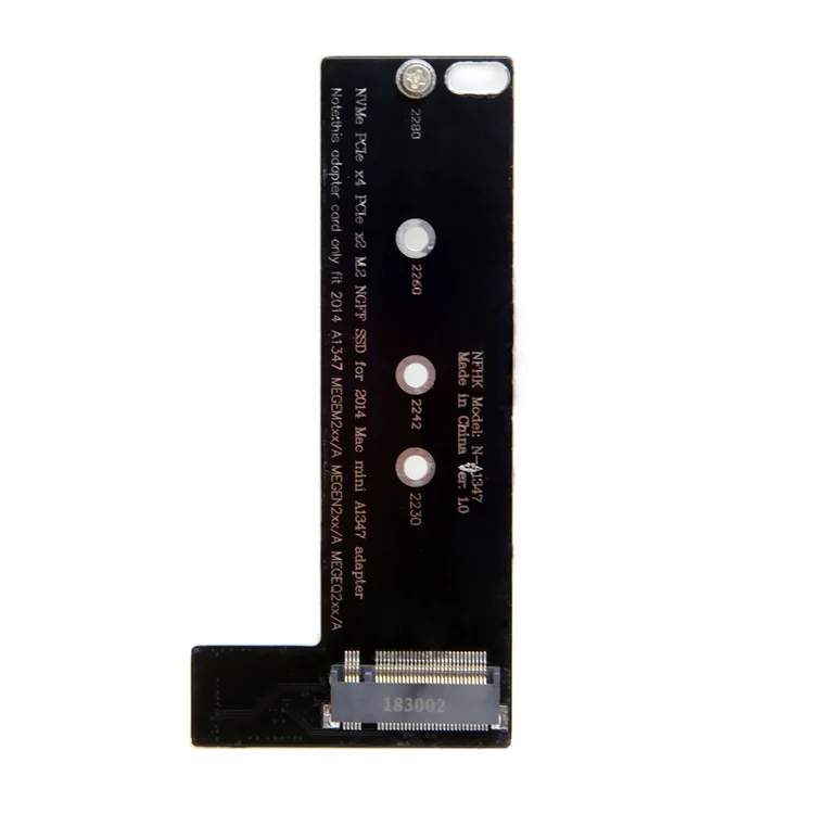Tarjeta adaptadora convertidora M2 M.2 NGFF M-Key NVME para Macbook Mini 2014 A1347 MEGEN2 MEGEM2 MEGEQ2 SSD - imagen 3