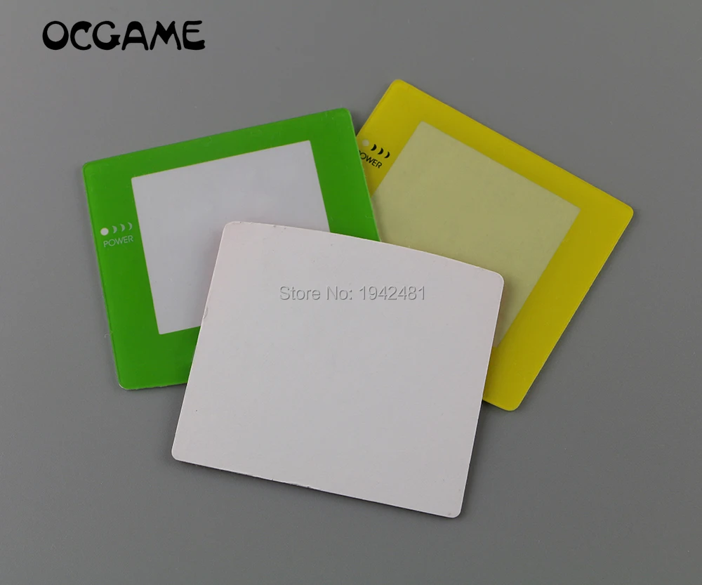 8 Uds pantallas de colores de plástico de alta calidad para Gameboy Color GBC Accesorios de reparación cubierta de lente para consola GBC