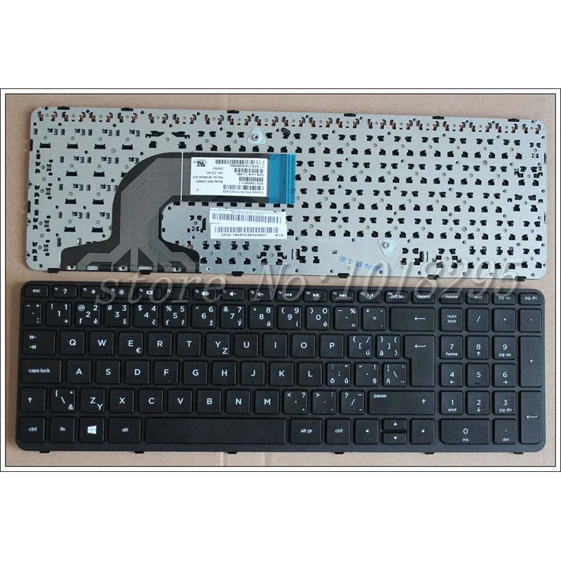 Teclado checo para HP Pavilion 15E 15N 15T 15-N 15-E 15-E000 15-N000 15-N100 15T-E000 15T-N100 15-e087sr R65 CZ, marco negro