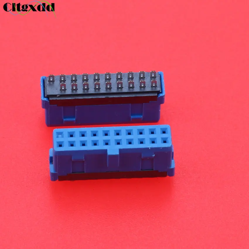 Cltgxdd 1 pieza USB 3,0 19P 20P 19 pines 20 pines placa base conector hembra para Cable USB3.0 DIY - imagen 5