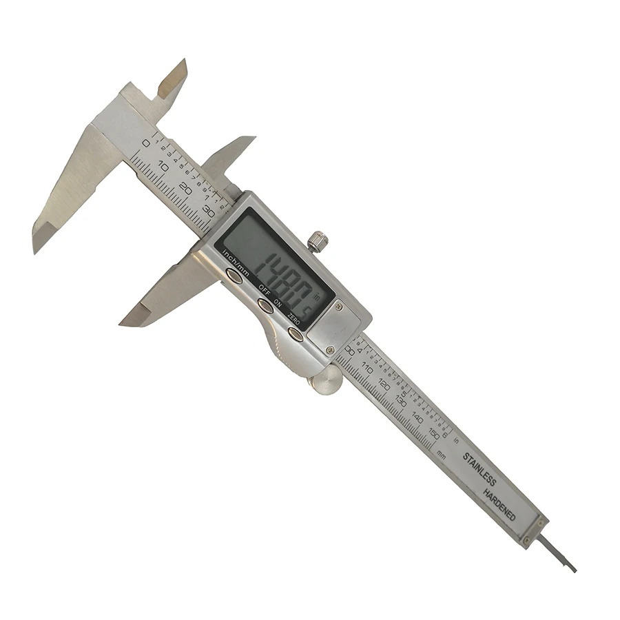 Calibrador vernier Digital, calibrador de acero inoxidable de 0-150MM, 6 pulgadas, 0,01mm, pantalla digital, regla electrónica, herramientas de medición de longitud - imagen 4