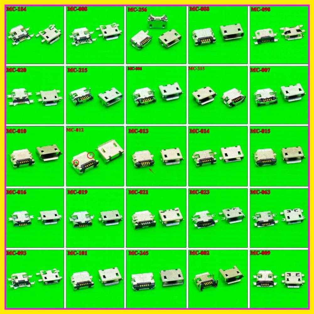 ChengHaoRan-Conector Micro USB 5P 5 pines 5-pin Mix SMD DIP V8, 25 modelos, 25 50 75 piezas, enchufe de datos de carga - imagen 2