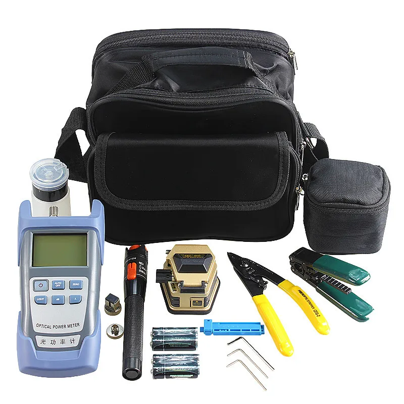 Kits de herramientas FTTH SKL-6C cuchilla de fibra 10mw VFL CFS-2 pelador de fibra pelado de cables FTTHELINK 12 unids/set - imagen 4