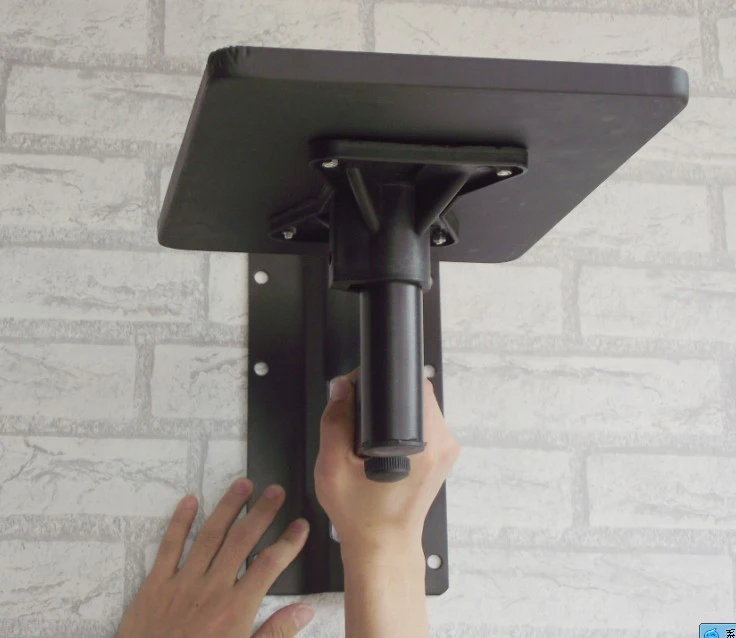 Soporte de altavoz de movimiento completo, montaje de alta resistencia, Flexible, rotación basculante, con bandeja, proyector, 2 piezas (1 par) - imagen 3