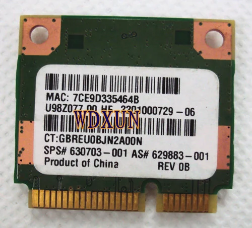 Tarjeta inalámbrica Half Mini Pci-e RT5390 para HP ProBook 4445s 4540s 4545s CQ56 CQ57 G7 300M Tarjeta inalámbrica SPS: 630703 -001 - imagen 3