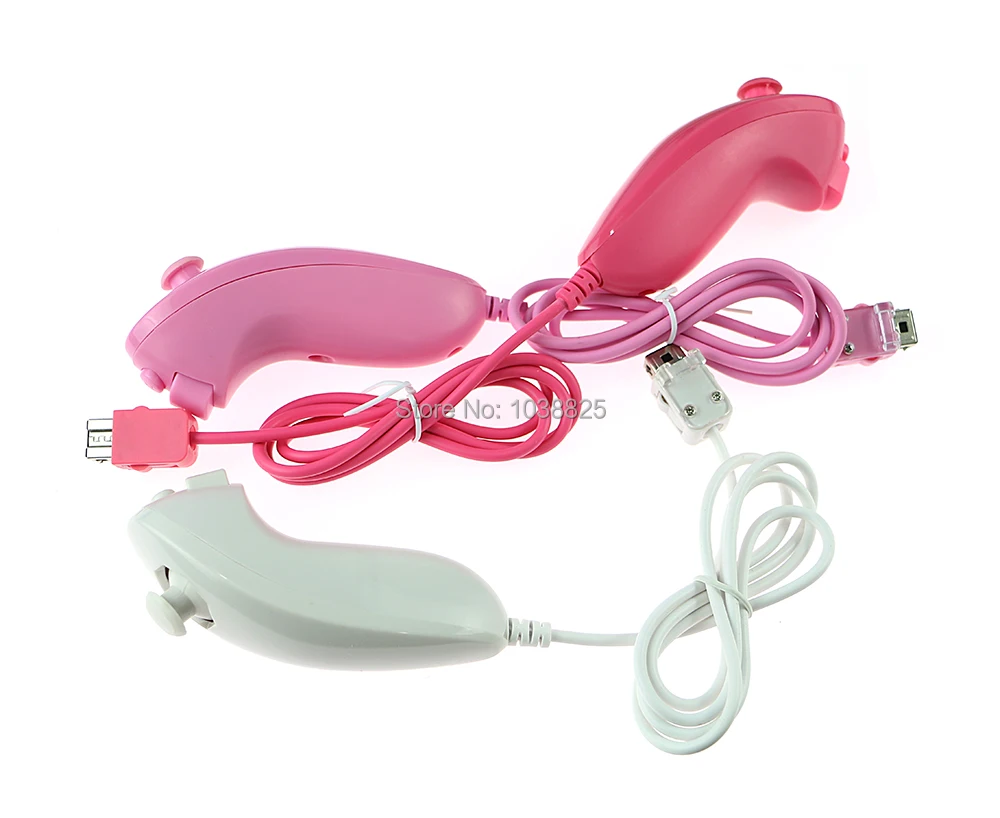 Caliente para Nintendo para Wii mango de videojuego remoto izquierdo y mando Nunchuck Gamepad - imagen 3