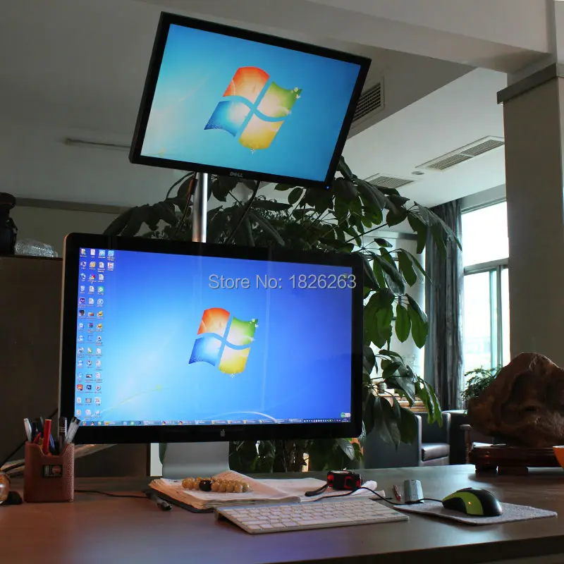 L139-Super-high-Desktop-Sit-Stand-17-27-inch-Monitor-Holder-Stainless-Steel-TV-Mount-Stand (4)