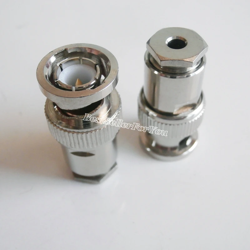 Abrazadera de enchufe macho BNC para RG316, conector coaxial RF, RG174, RG179, LMR100, 1 unidad - imagen 2