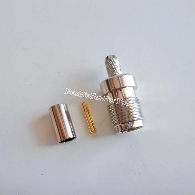 Conector TNC Hembra Coaxial – Compatible RG58 RG142 LMR195 RG400 - imagen 2