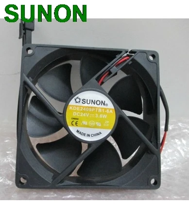 Ventilador de refrigeración axial, disipador térmico Original para Sunon KDE2409PTB1-6, 90mm, 9225 DC, 24V, 3,6 W, 2wrie, 90x90x25mm, 9025
