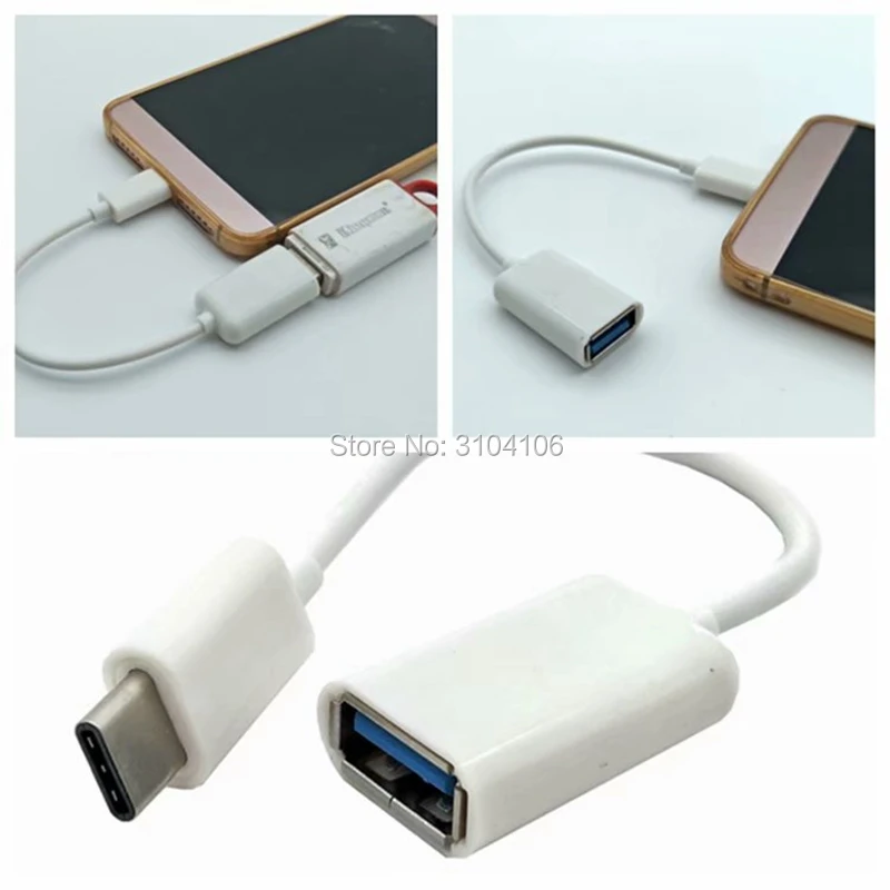 Tipo C a USB 2.0 OTG Adaptador USB2.0 Tipo-C Cable de datos Conector USB C Cable formobile teléfono - imagen 4