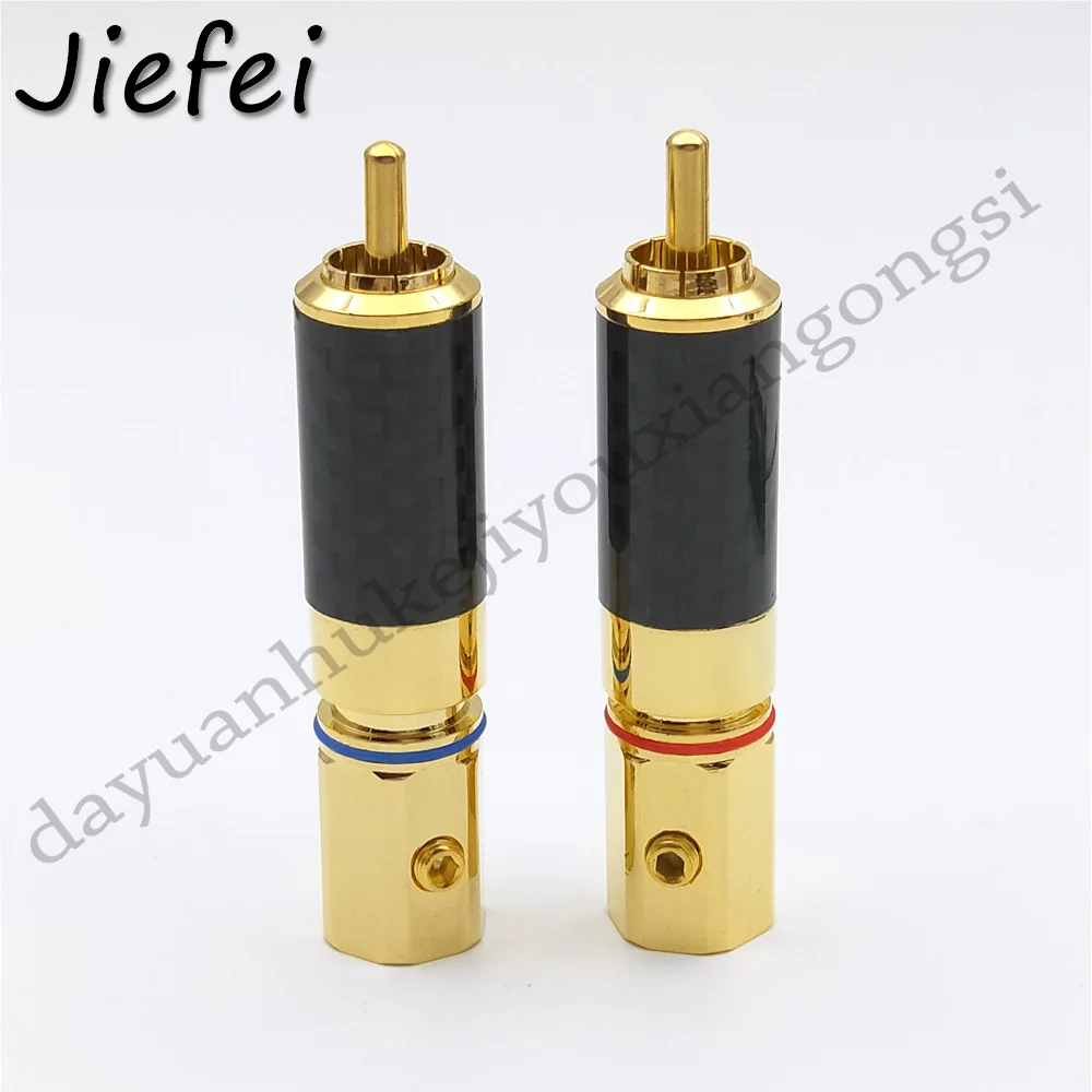 Conector Adaptador de Audio y vídeo de alta calidad, conector RCA chapado en oro de 24K, 2-50 Uds. - imagen 3
