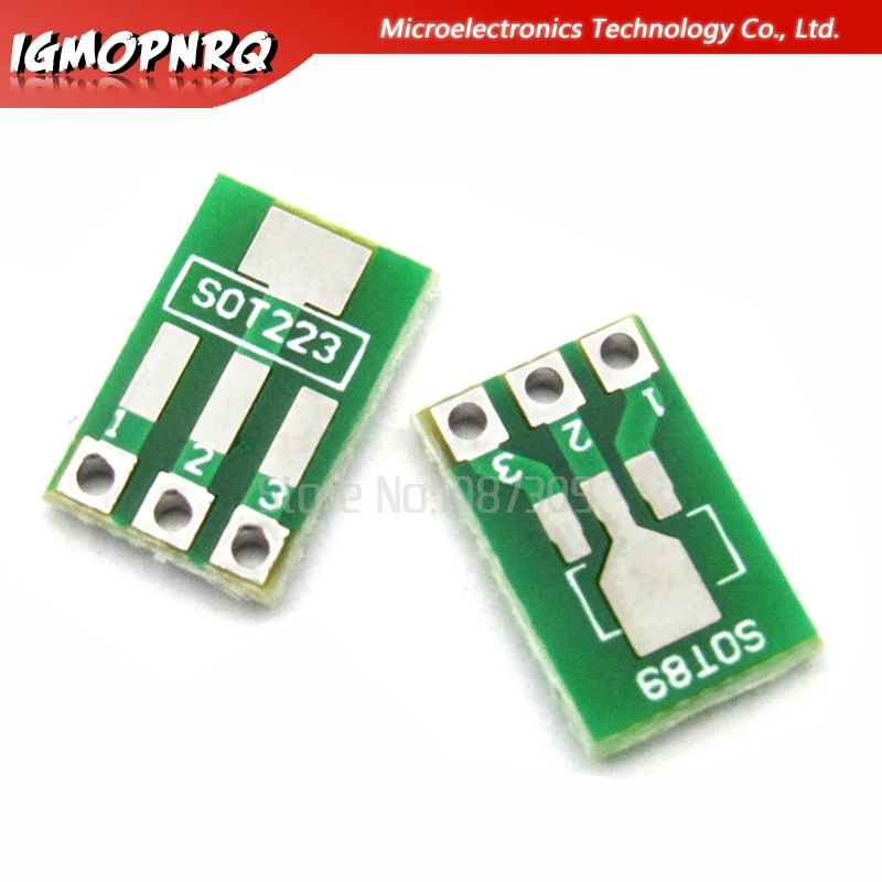 20 Uds. A DIP SOT223 SOT89, tablero de transferencia DIP Pin, adaptador de paso, juegos de teclas