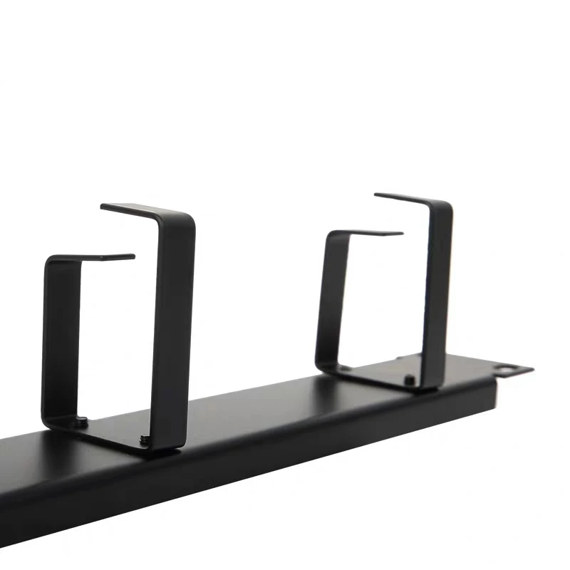 Gestión de cables de 19 "1U con 4 anillos de acero laminado en frío para gabinetes de estante organizador de cables de red 1,7mm de espesor envío gratis 3 uds - imagen 3