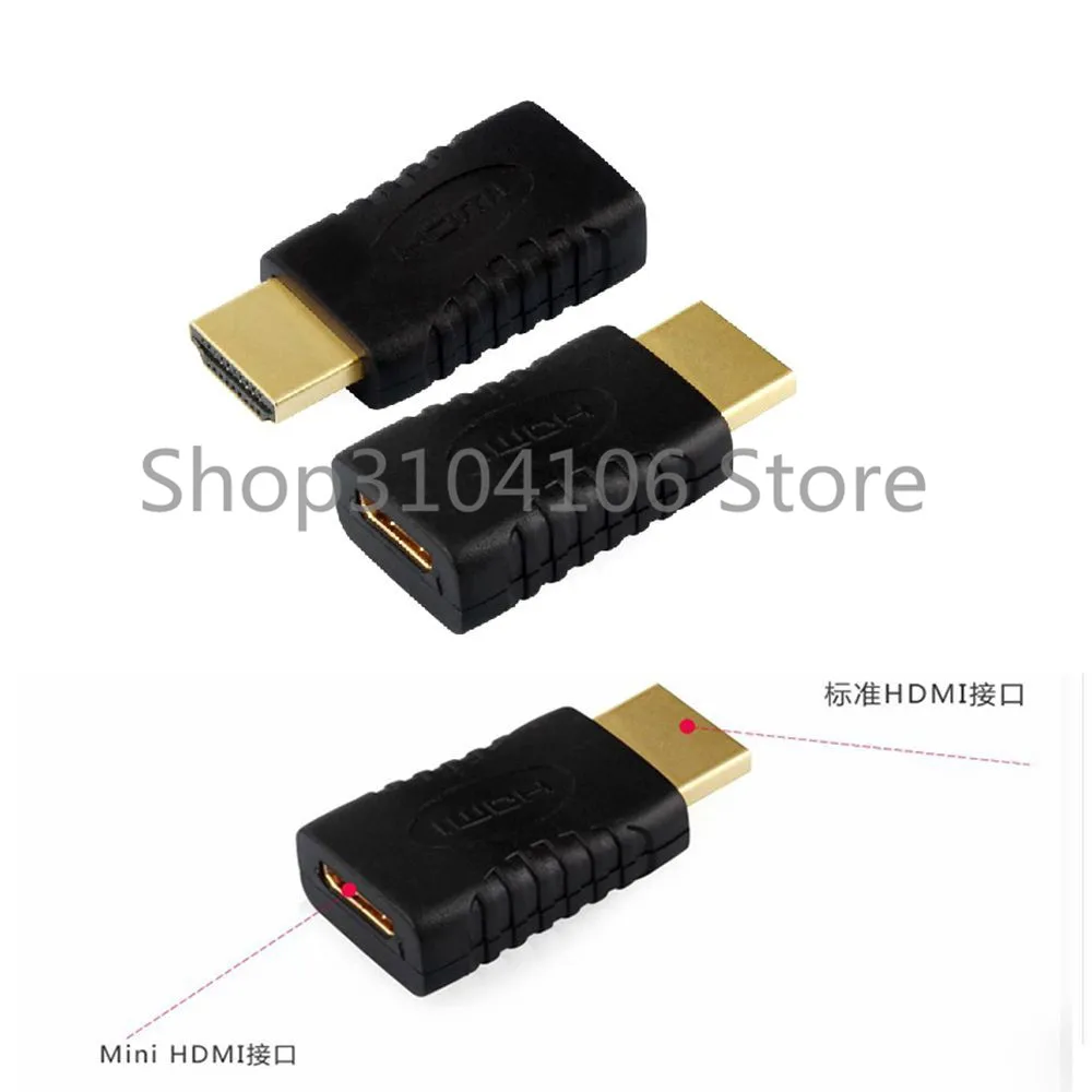 Conector macho a Mini HD hembra, compatible con HD chapado en oro, adaptador convertidor de TV HD, HDTV - imagen 3